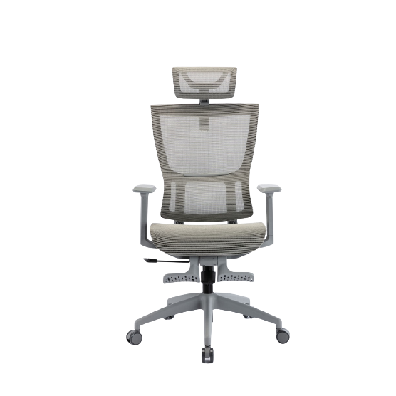 Ghế Công Thái Học WARRIOR Hero series WEC504 (Gray - Mới, Full box, Chính hãng)