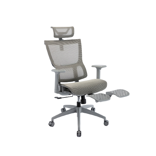 Ghế Công Thái Học WARRIOR Hero series WEC504 (Gray - Mới, Full box, Chính hãng)