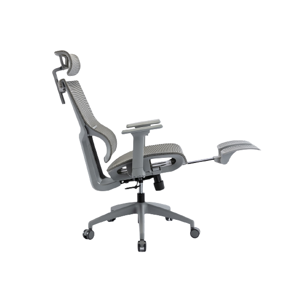 Ghế Công Thái Học WARRIOR Hero series WEC504 (Gray - Mới, Full box, Chính hãng)