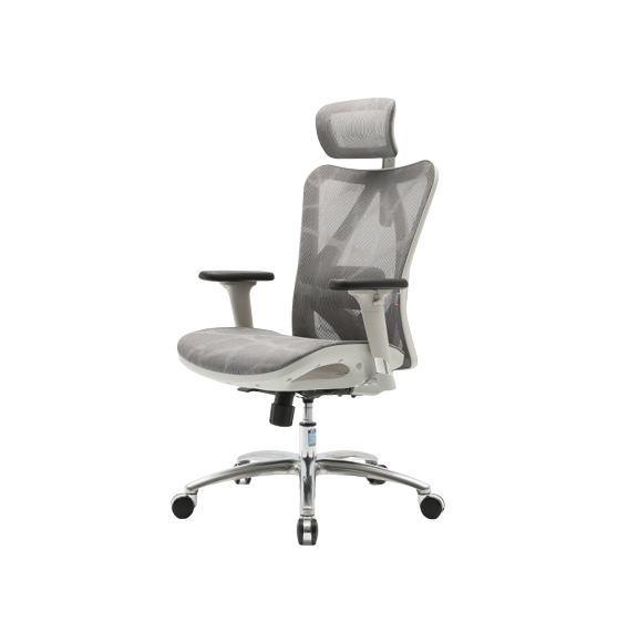 Ghế Công Thái Học Sihoo M57 (Không Có Kê Chân - White - Grey - Mới, Full box, Nhập khẩu)