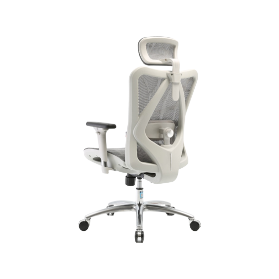 Ghế Công Thái Học Sihoo M57 (Không Có Kê Chân - White - Grey - Mới, Full box, Nhập khẩu)