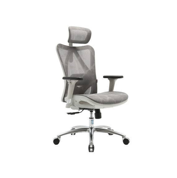 Ghế Công Thái Học Sihoo M57 (Không Có Kê Chân - White - Grey - Mới, Full box, Nhập khẩu)