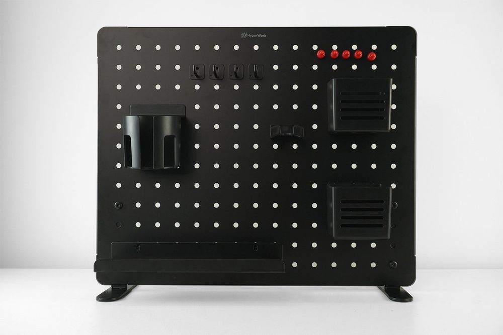 Bảng treo đồ Pegboard HyperWork (PG-02 - Black - Mới, Full box, Chính hãng)