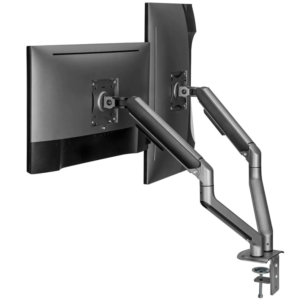 Arm màn hình đôi Human Motion T6 Pro - Dual (Đen - Mới, Full box, Chính hãng)
