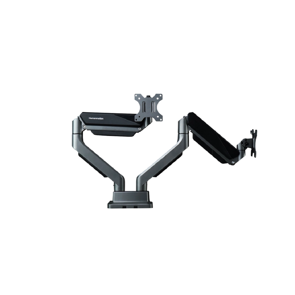 Arm màn hình Human Motion T9 (Arm đôi - Gray - Mới, Full box, Chính hãng)