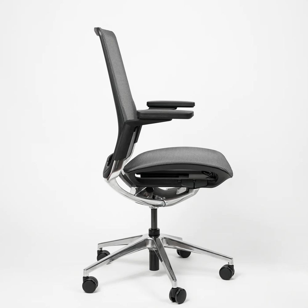 Ghế Công Thái Học HyperWork Sleek (Không Tựa Đầu - Black - Mới, Full box, Chính hãng)