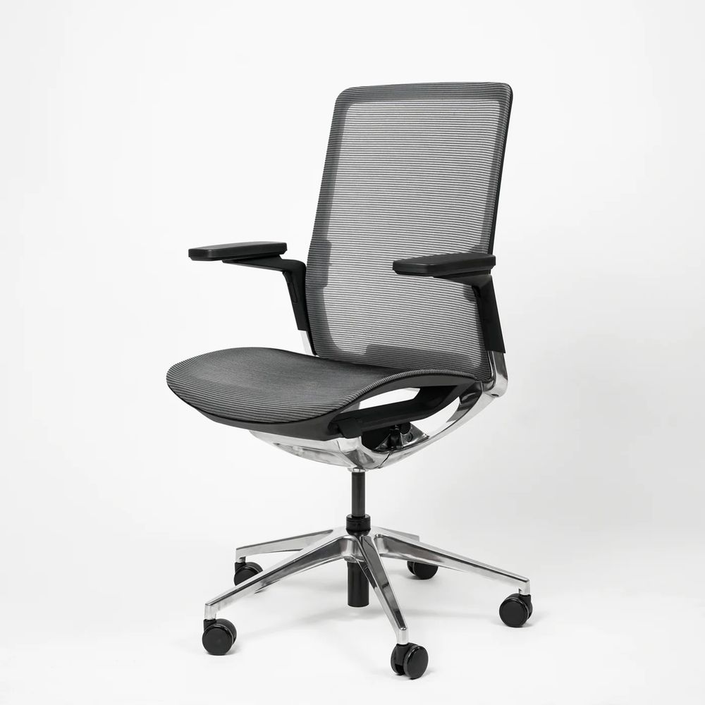 Ghế Công Thái Học HyperWork Sleek (Không Tựa Đầu - Black - Mới, Full box, Chính hãng)