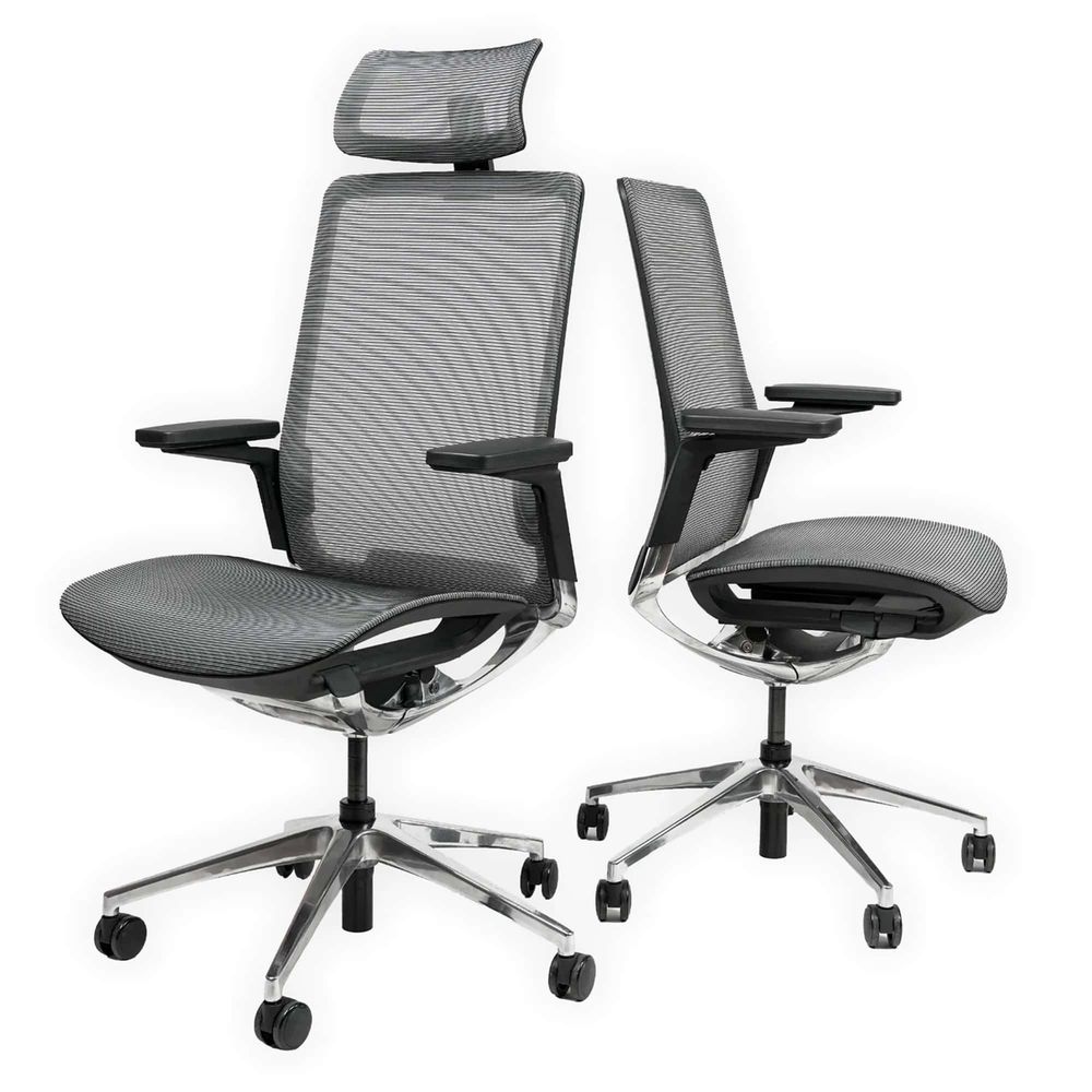 Ghế Công Thái Học HyperWork Sleek (Kèm Tựa Đầu - Black - Mới, Full box, Chính hãng)