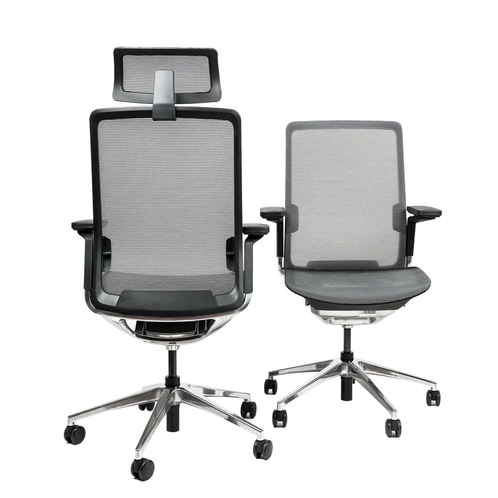 Ghế Công Thái Học HyperWork Sleek (Không Tựa Đầu - Black - Mới, Full box, Chính hãng)