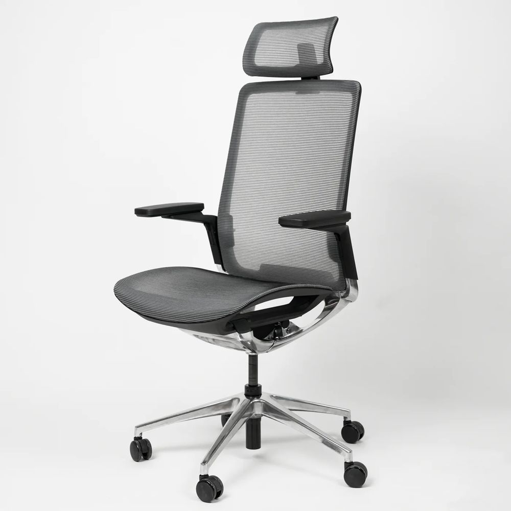 Ghế Công Thái Học HyperWork Sleek (Kèm Tựa Đầu - Black - Mới, Full box, Chính hãng)
