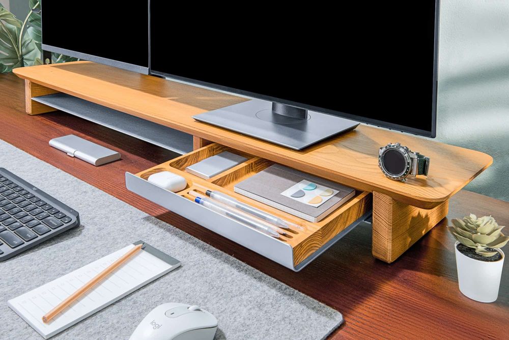 Kệ Màn Hình The Mil - By NiceDesign (1168x229mm - nguyên bản - Mới, Full box, Chính hãng) (NDDS23SMIL02)