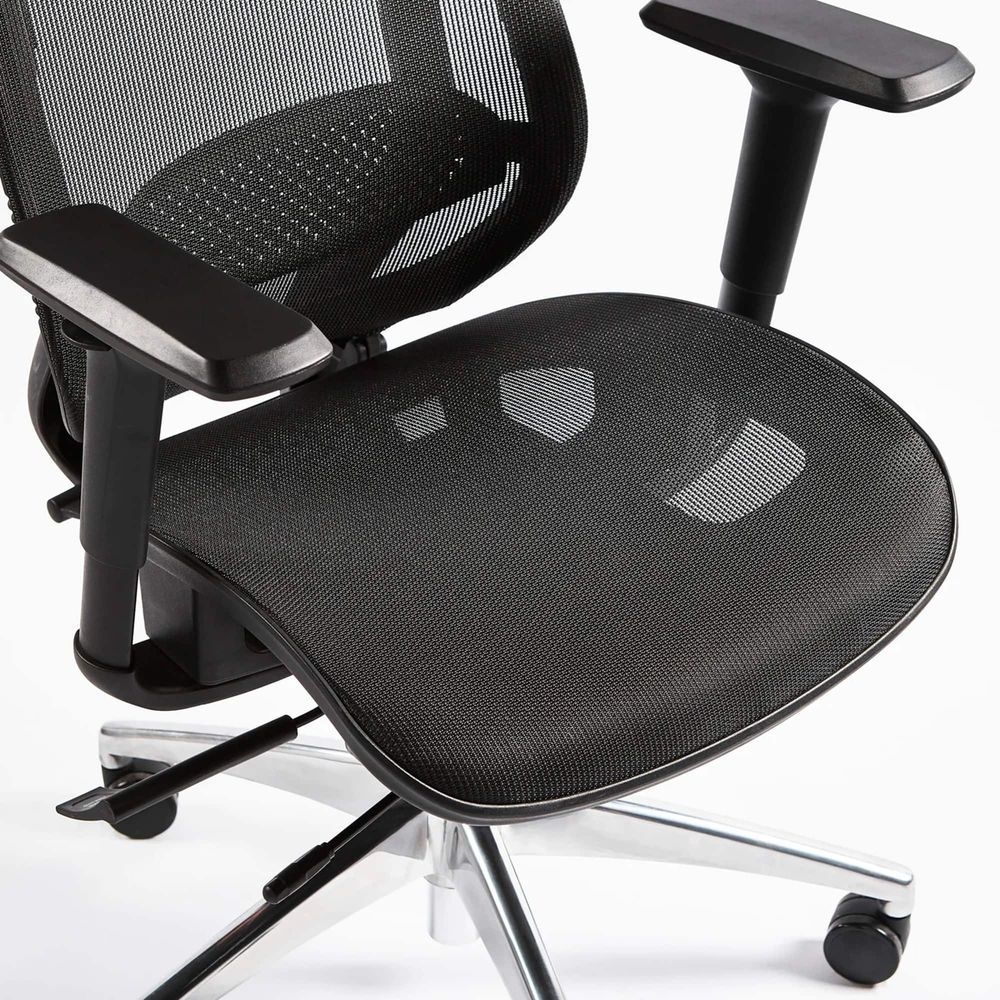 Ghế công thái học HyperWork Airy (Black - Mới, Full box, Chính hãng)