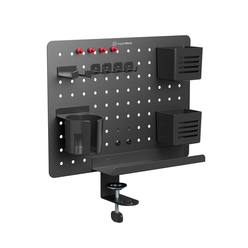 Bảng treo đồ Pegboard HyperWork (PG-03 - Black - Mới, Full box, Chính hãng)