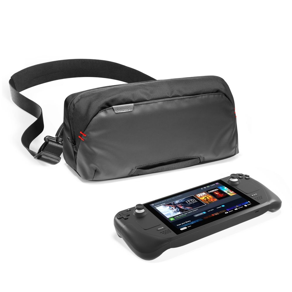 Túi đeo chéo đựng máy chơi game Tomtoc - Nintendo & SteamDesk (Black - Mới, Full box, Chính hãng)