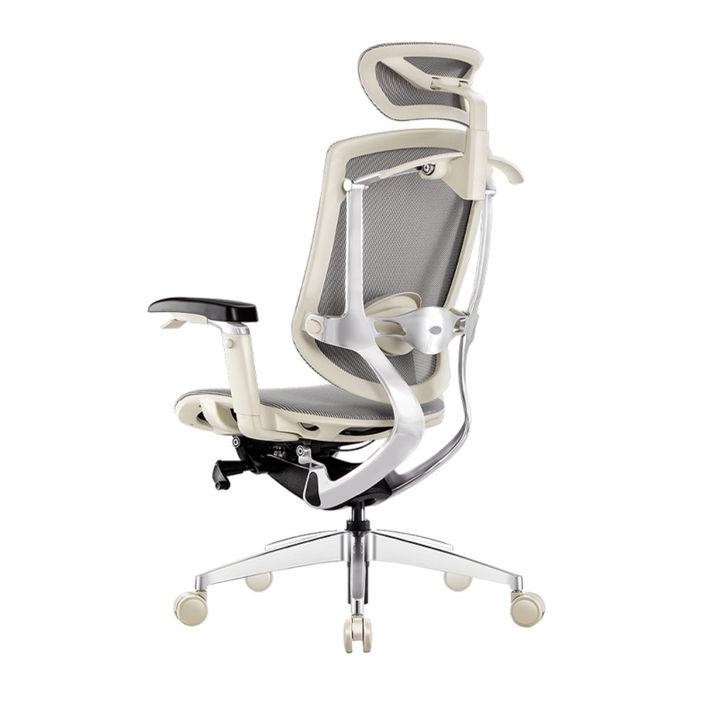 Ghế Công Thái Học GT Chair Marrit X (Khung Trắng - Lưới Xám - White - Grey - Mới, Full box, Nhập khẩu)