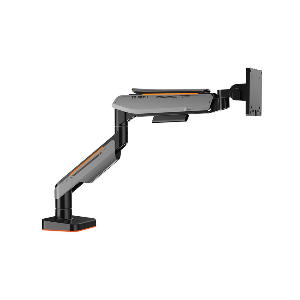 Arm màn hình Human Motion T9 Pro II Series (Arm đơn -Led RGB - Gray - Mới, Full box, Chính hãng)