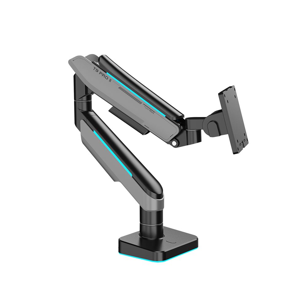 Arm màn hình Human Motion T9 Pro II Series (Arm đơn -Led RGB - Gray - Mới, Full box, Chính hãng)