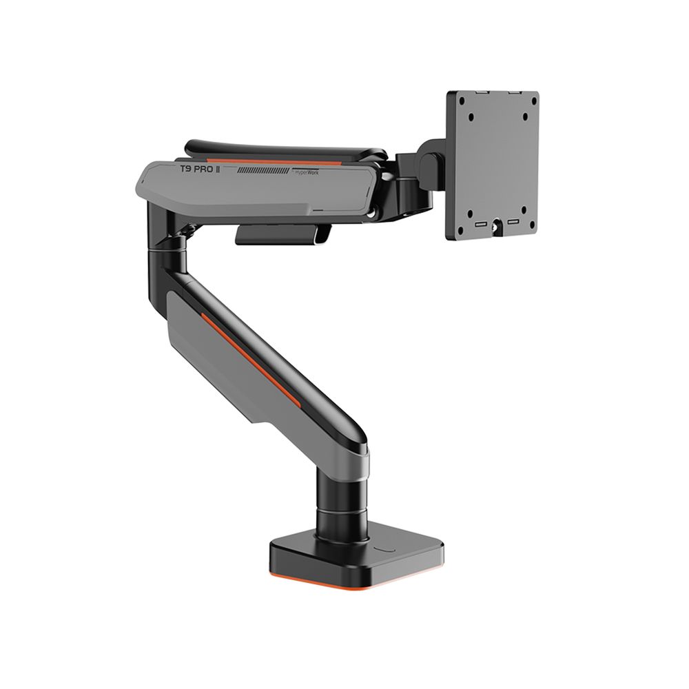Arm màn hình Human Motion T9 Pro II Series (Arm đơn - Gray - Mới, Full box, Chính hãng)