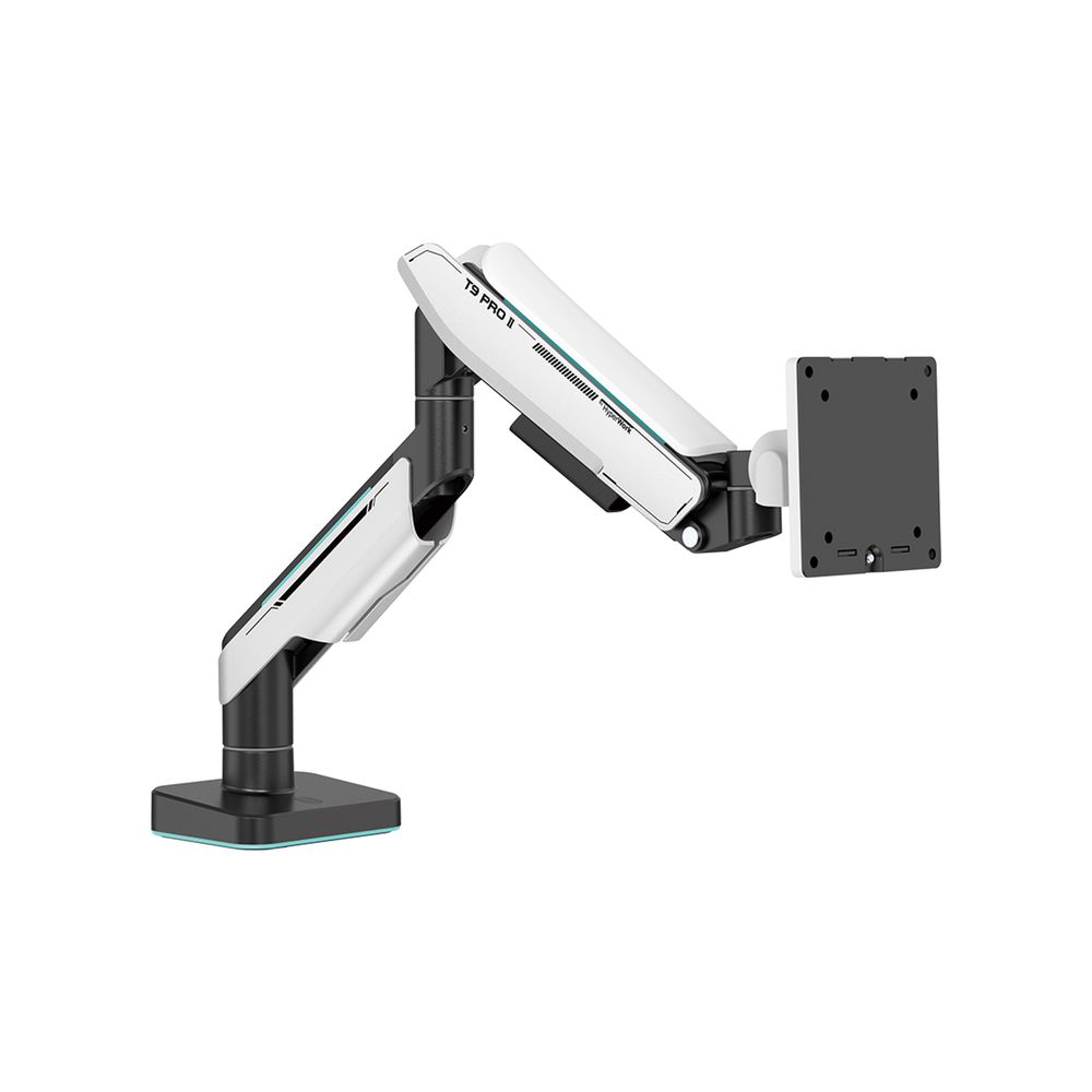 Arm màn hình Human Motion T9 Pro II Series (Arm đơn - White - Mới, Full box, Chính hãng)