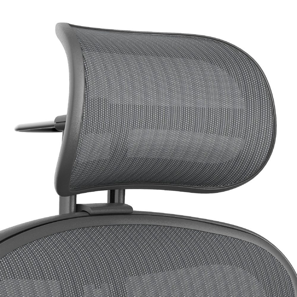 Tựa Đầu Ghế Herman Miller Atlas (Aeron - Grey carbon - Mới, Full box, Nhập khẩu)