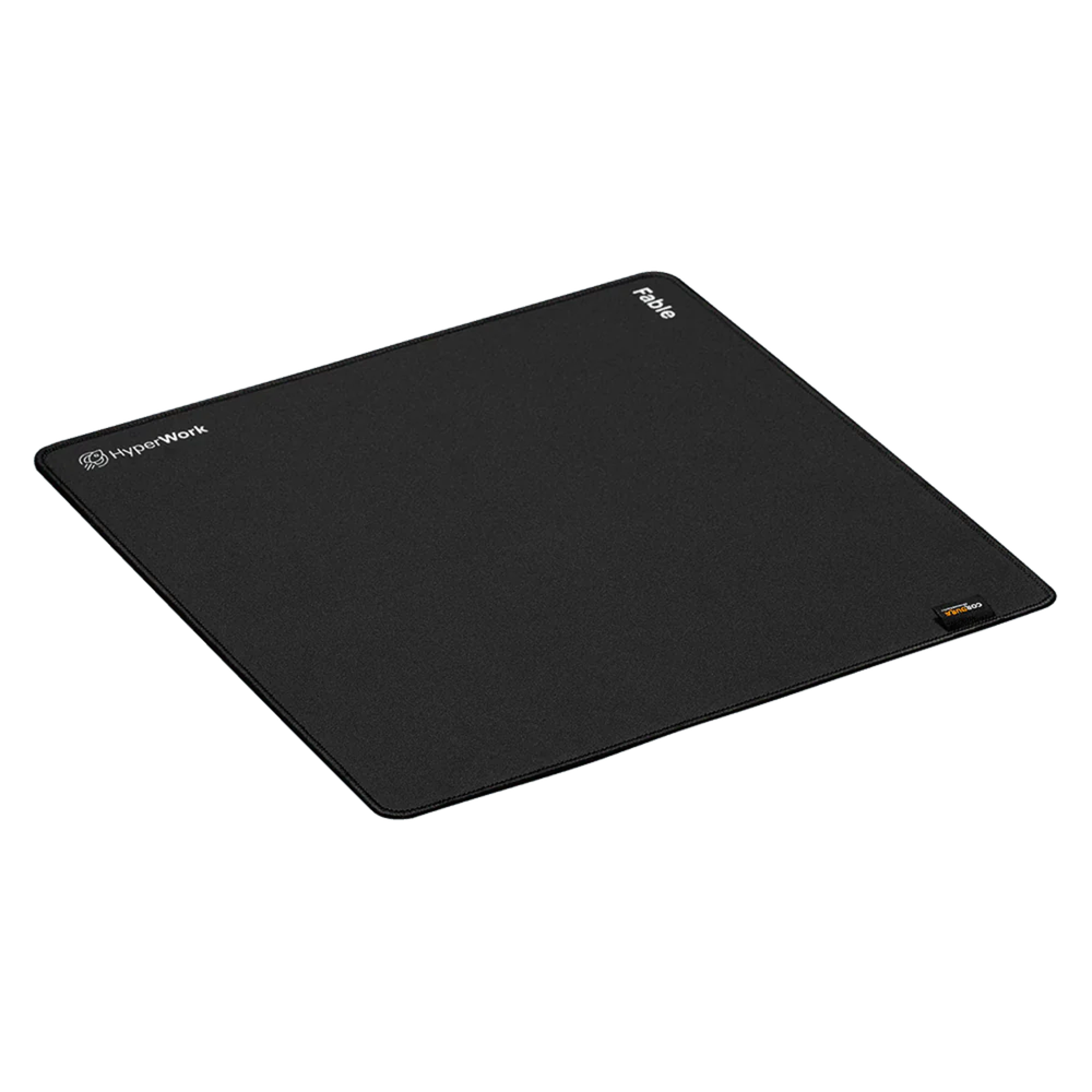 Bàn di chuột Gaming Mouse Pad HyperWork FABLE (400x400x5mm - Đen - Mới, Full box, Chính hãng)