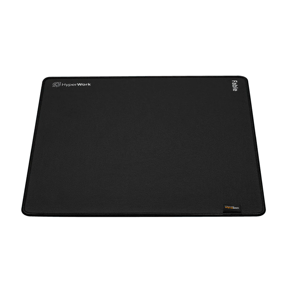 Bàn di chuột Gaming Mouse Pad HyperWork FABLE (400x400x5mm - Đen - Mới, Full box, Chính hãng)