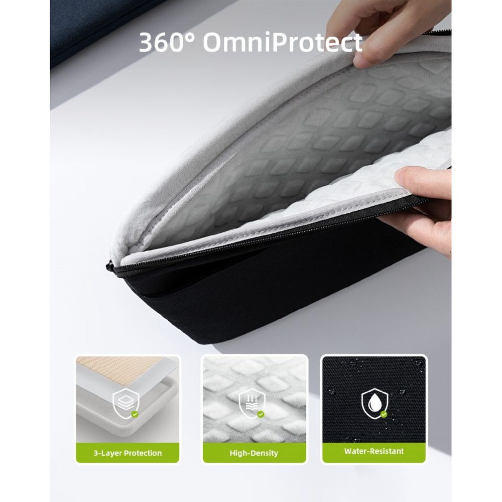 Túi Chống Sốc Laptop Innostyle OmniProtect Slim - S112 (Phù hợp 13-14 inch - Black - Mới, Full box, Chính hãng)