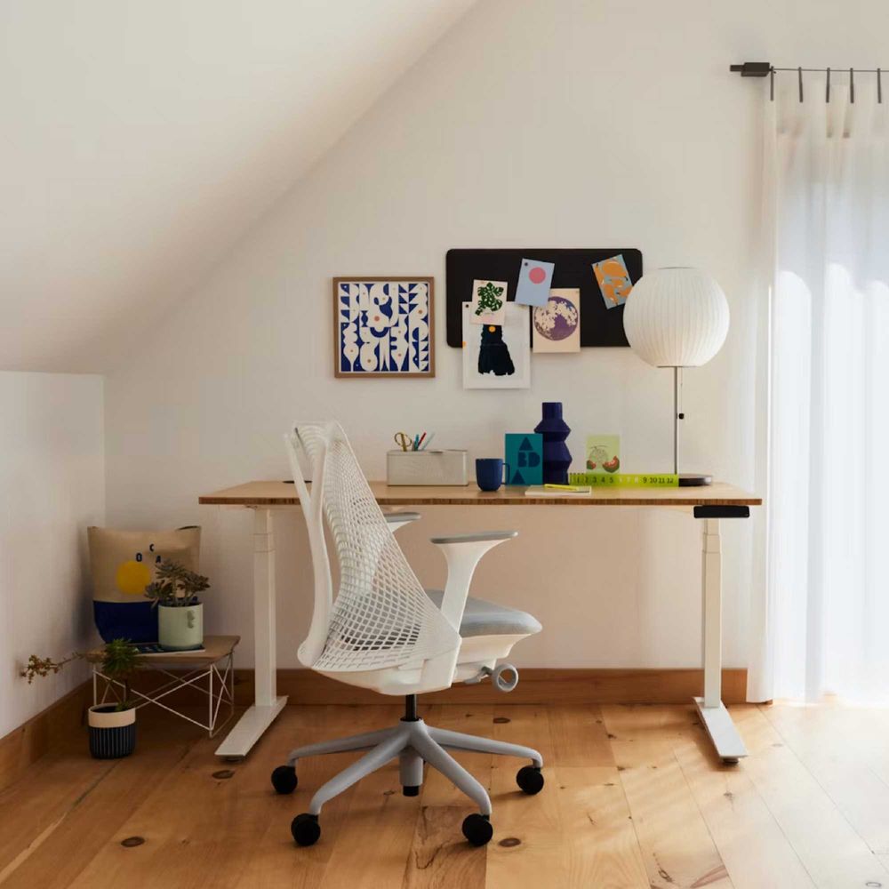 Ghế Công Thái Học Herman Miller Sayl (Shell White - Mới, Full box, Nhập khẩu)