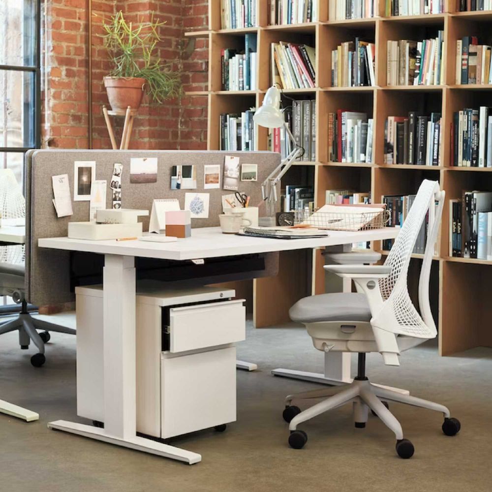 Ghế Công Thái Học Herman Miller Sayl (Shell White - Mới, Full box, Nhập khẩu)