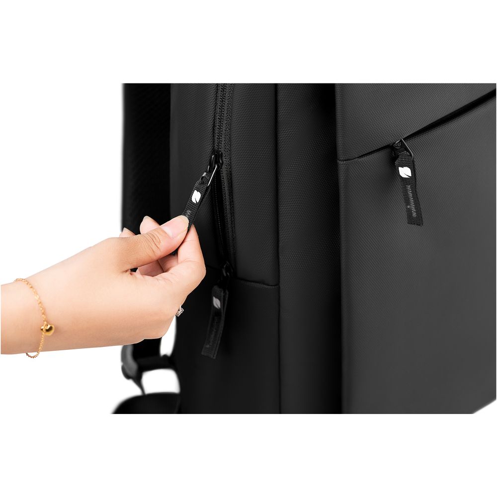 Balo Cao Cấp Element - By NiceDesign (Zipper Black - Black - Mới, Full box, Chính hãng) (NDBP23ELEM01)