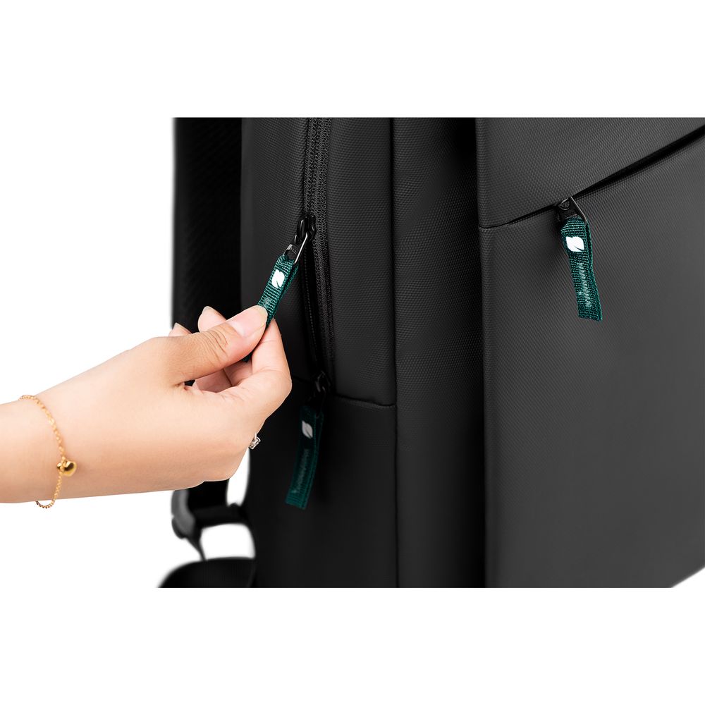 Balo Cao Cấp Element - By NiceDesign (Zipper Dark Green - Black - Mới, Full box, Chính hãng) (NDBP23ELEM04)
