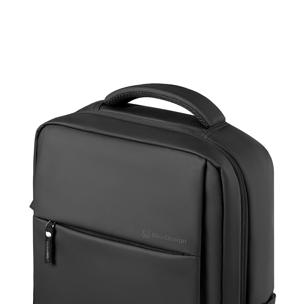 Balo Cao Cấp Element - By NiceDesign (Zipper Black - Black - Mới, Full box, Chính hãng) (NDBP23ELEM01)