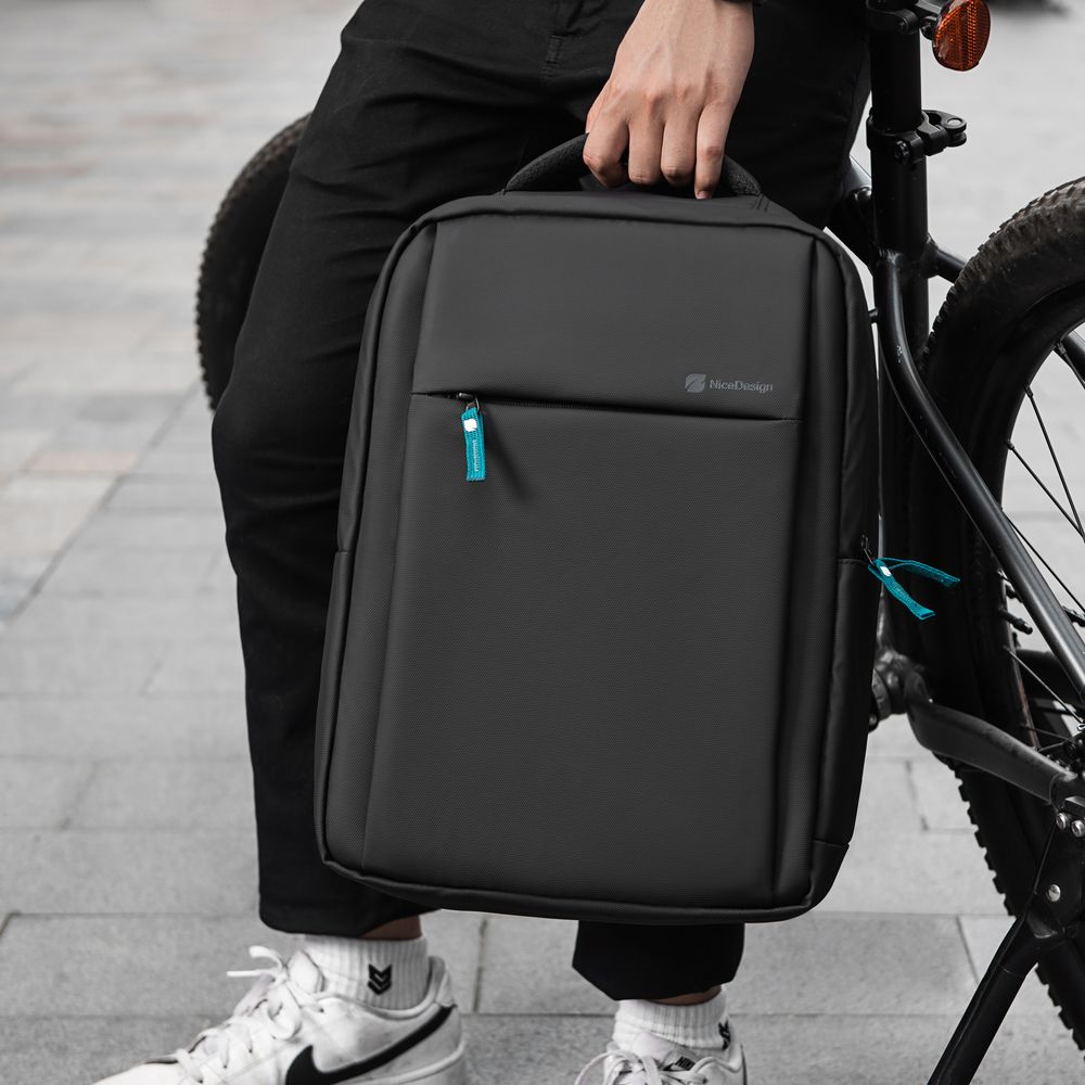 Balo Cao Cấp Element - By NiceDesign (Zipper Light Green - Black - Mới, Full box, Chính hãng) (NDBP23ELEM03)