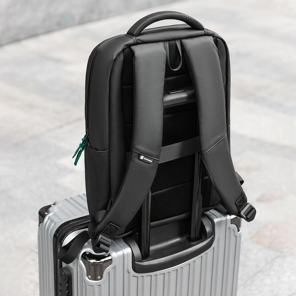 Balo Cao Cấp Element - By NiceDesign (Zipper Dark Green - Black - Mới, Full box, Chính hãng) (NDBP23ELEM04)