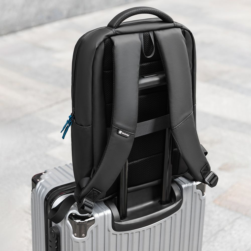 Balo Cao Cấp Element - By NiceDesign (Zipper Blue - Black - Mới, Full box, Chính hãng) (NDBP23ELEM02)