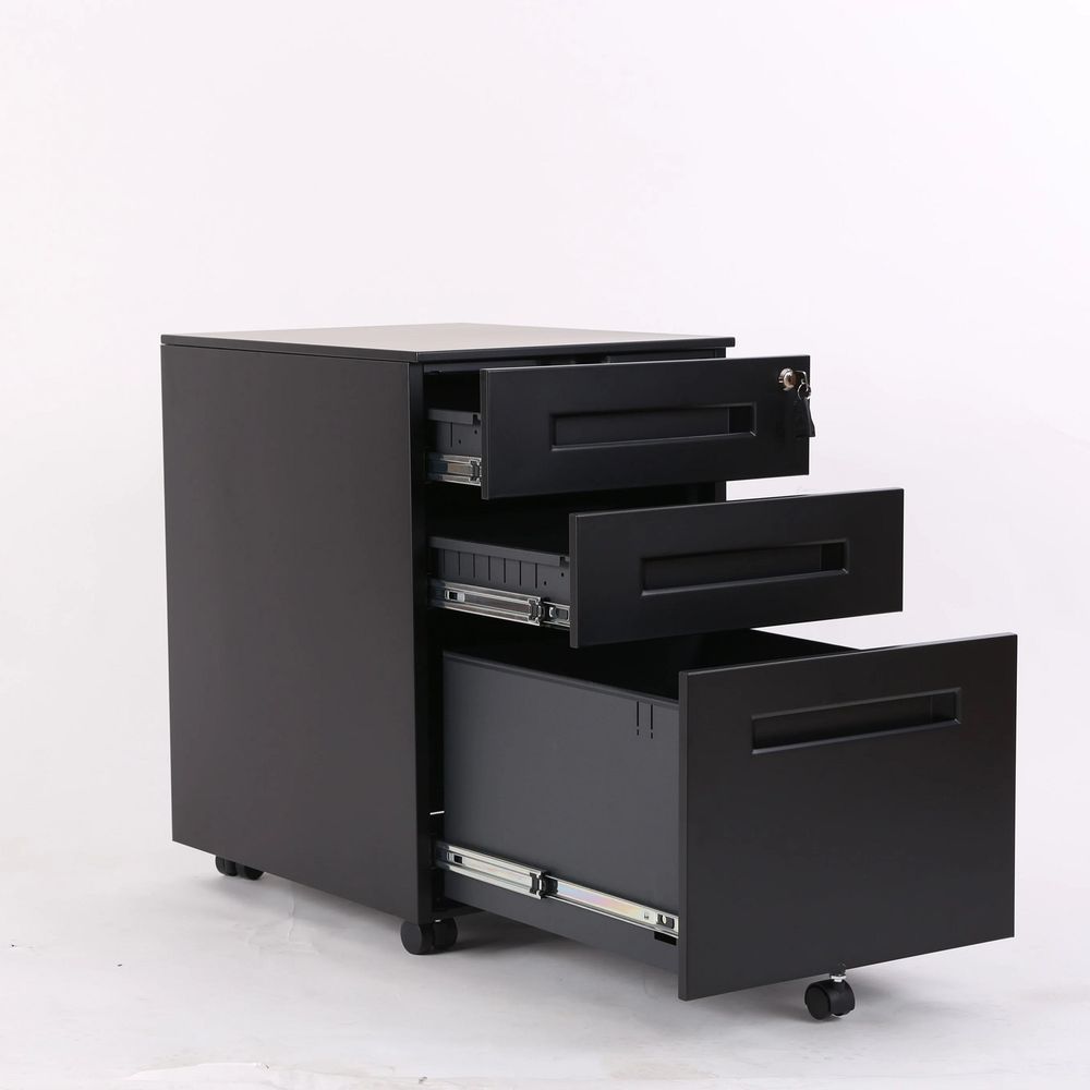 Hộc tủ tài liệu di động ERM-04 (Black - Mới, Full box, Chính hãng)