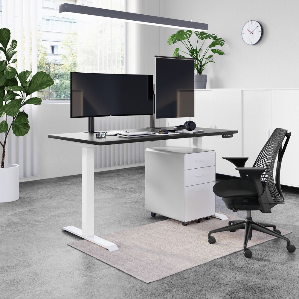 Mặt bàn PULUONG - by NiceDesign (Cao Cấp) (152.4x76.2x2.5cm - Black - Mới, Full box, Chính hãng) (NDTT23PULU01)