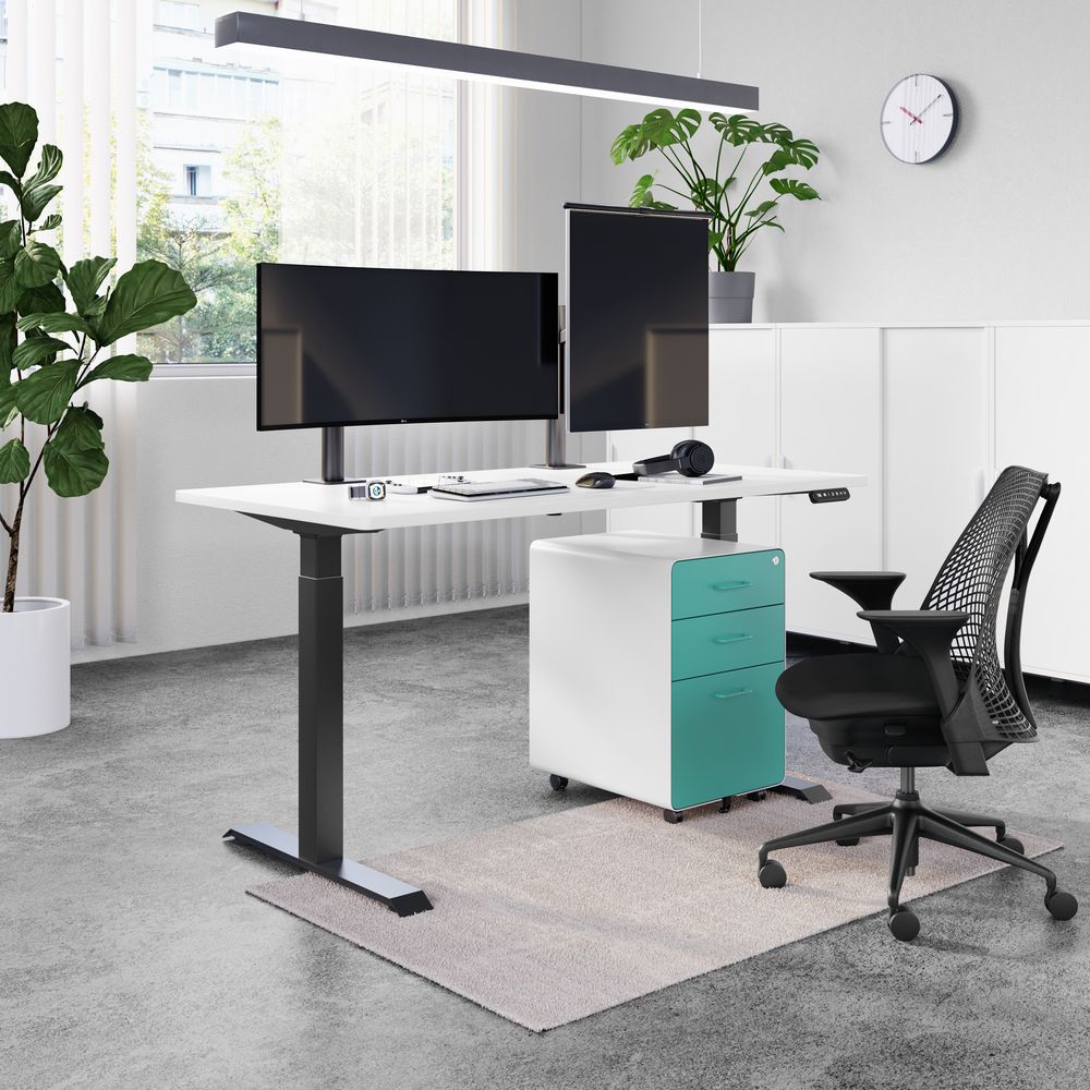 Mặt bàn PULUONG - by NiceDesign (Cao Cấp) (152.4x76.2x2.5cm - Black - Mới, Full box, Chính hãng) (NDTT23PULU01)