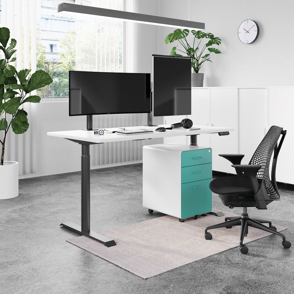 Mặt bàn PULUONG - by NiceDesign (Cao Cấp) (152.4x76.2x2.5cm - Black - Mới, Full box, Chính hãng) (NDTT23PULU01)