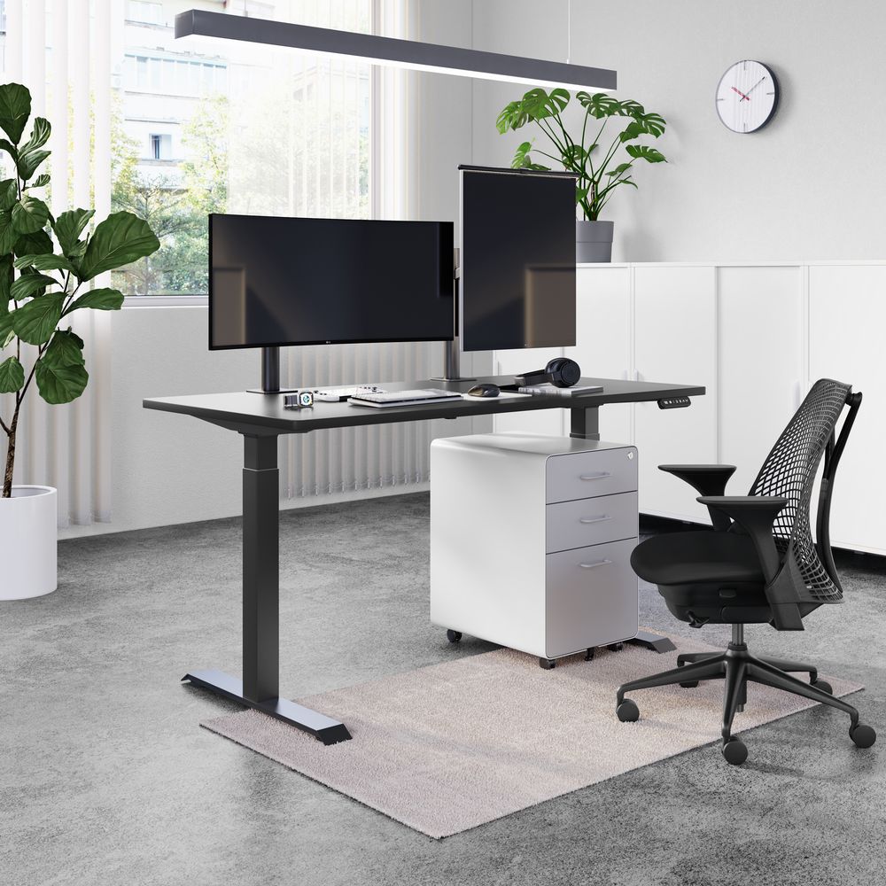 Mặt bàn PULUONG - by NiceDesign (Cao Cấp) (152.4x76.2x2.5cm - Black - Mới, Full box, Chính hãng) (NDTT23PULU01)
