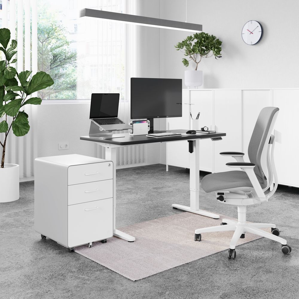 Mặt bàn PUSILUNG- by NiceDesign (Cao Cấp) (120x60x2.5cm - Black - Mới, Full box, Chính hãng) (NDTT23PUSI01)