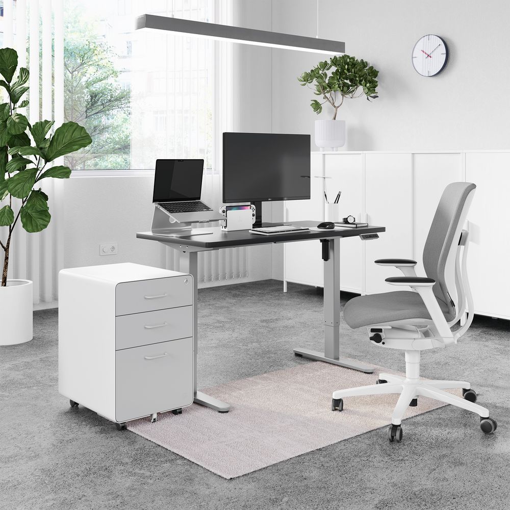 Mặt bàn PUSILUNG- by NiceDesign (Cao Cấp) (120x60x2.5cm - Black - Mới, Full box, Chính hãng) (NDTT23PUSI01)