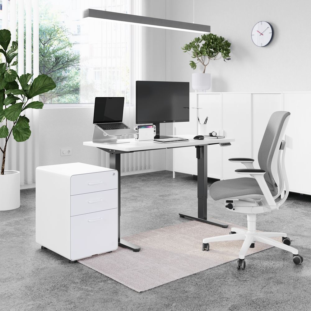 Mặt bàn PUSILUNG- by NiceDesign (Cao Cấp) (120x60x2.5cm - Black - Mới, Full box, Chính hãng) (NDTT23PUSI01)