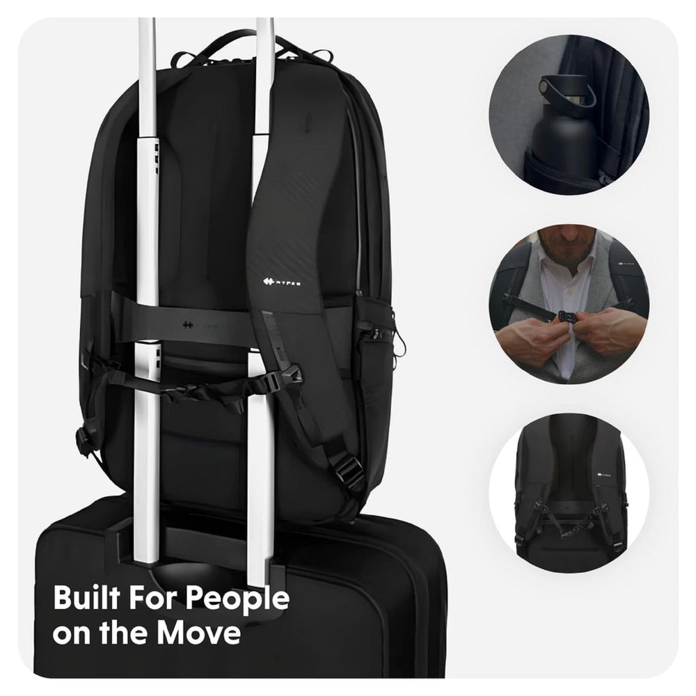 Balo Công Nghệ HYPERPACK Pro With Apple Find My Compatible Location Module (Black - Mới, Full box, Chính hãng)