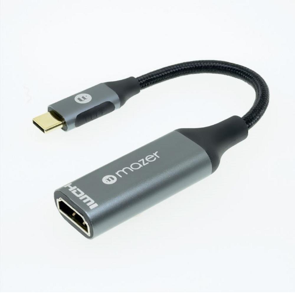 Cổng Chuyển Đổi Mazer ALU USB-C to HDMI 4k/60Hz Adapter (Output HDMI 4K 60Hz - Grey carbon - Mới, Full box, Chính hãng)