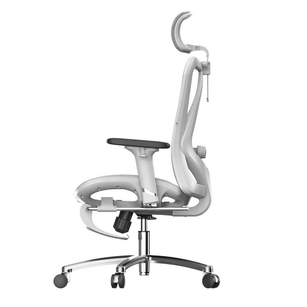 Ghế Công Thái Học Sihoo M57 (Có Kê Chân - White - Grey - Mới, Full box, Nhập khẩu)