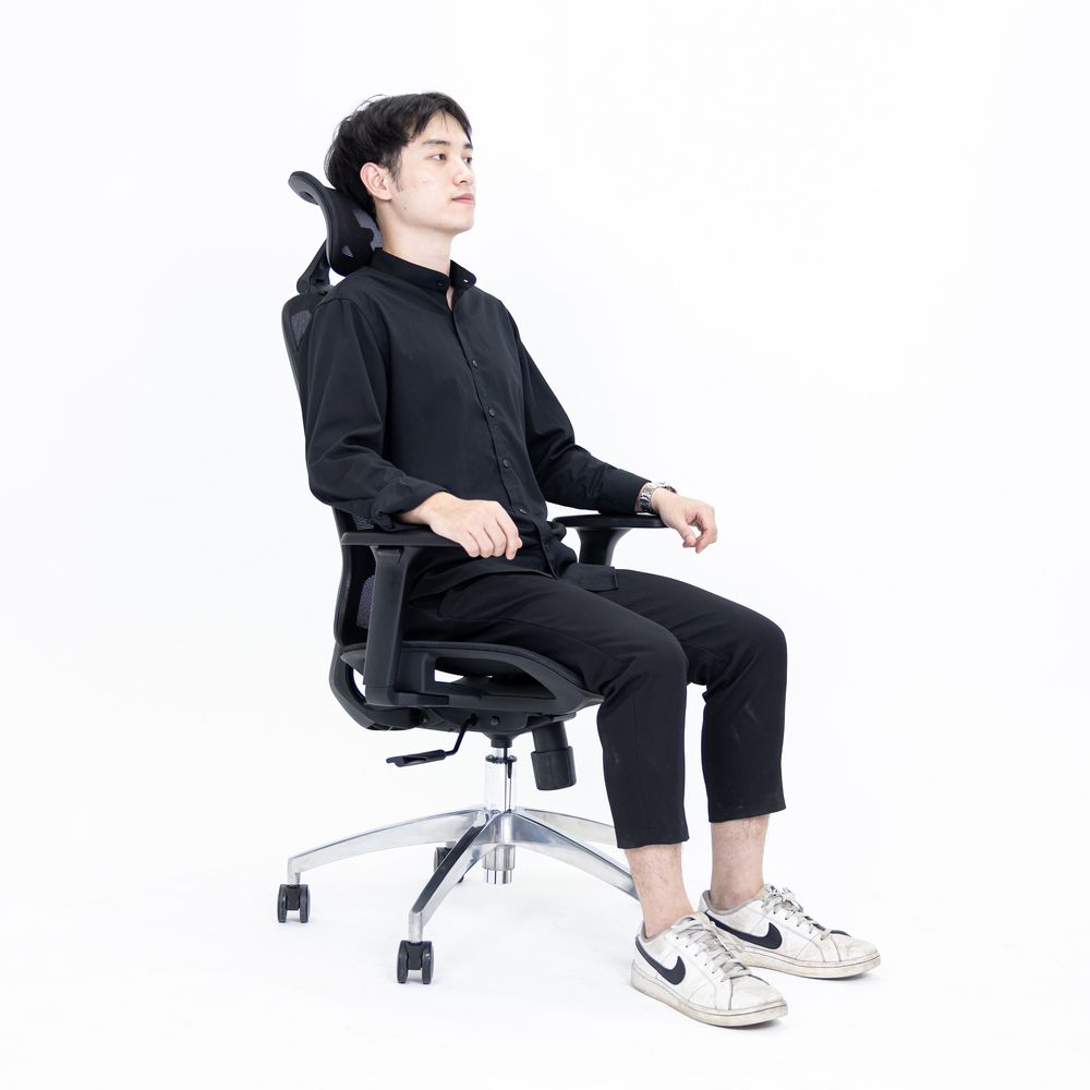 Ghế Công Thái Học Lino Chair (Breathing Mesh - Aluminum Alloy Base - Black - Mới, Full box, Chính hãng)