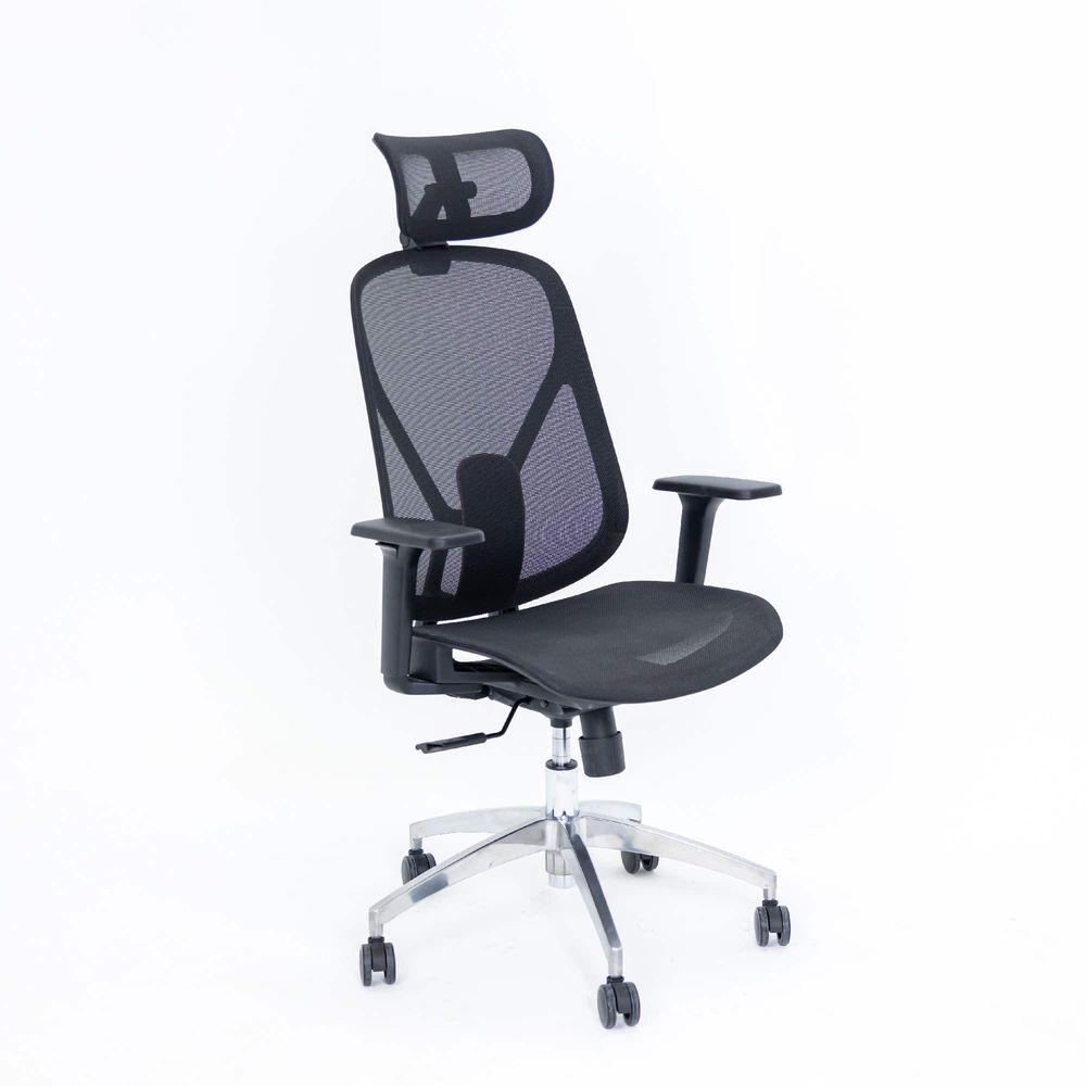 Ghế Công Thái Học Lino Chair (Breathing Mesh - Aluminum Alloy Base - Black - Mới, Full box, Chính hãng)
