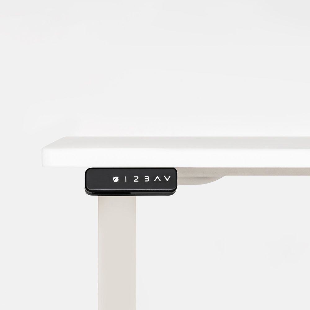 Bàn nâng hạ PULUONG - By NiceDesign (Cao Cấp) (Mặt bàn trắng - 152.4x76.2x2.5cm - Khung trắng - Mới, Full box, Chính hãng) (NDSD23PULU04)