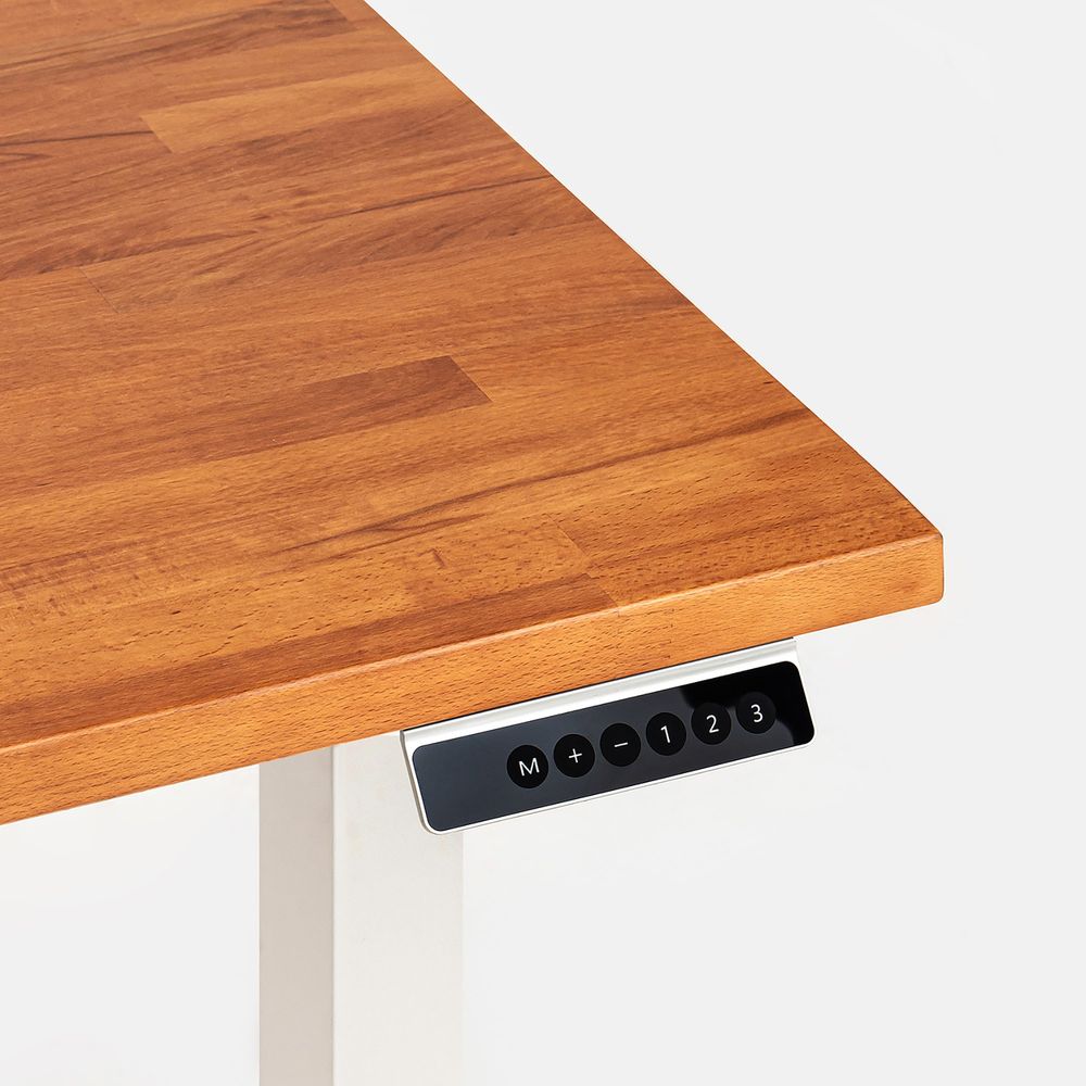 Bàn nâng hạ Taxua Edge - By NiceDesign (Cao Cấp) (Màu Nâu - Khung đen - Mới, Full box, Chính hãng) (NDSD23TAXU10)